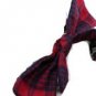Metting Joura Bohemian Vintage Woolen Plaid Print Knotted Bow Headband Hairband Hair Accessories