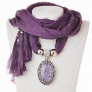 2017 Bohemian Statement Scarf Necklace Vintage Tassels Silk Scarf Necklaces Women Collier Femme Scar