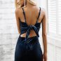 Sexy strap backless velvet dress women Casual bow slim bodycon dress 2017 autumn winter elegant part