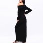 Autumn Winter Women Party Dresses Sexy Vintage Casual Long Sleeve Pockets Hooded Long Maxi Dress Plu