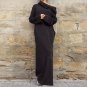 Autumn Winter Women Party Dresses Sexy Vintage Casual Long Sleeve Pockets Hooded Long Maxi Dress Plu