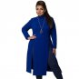 Winter Women Dress Plus Size Women Clothing Long Sleeve High Slit T shirt Dress Maxi Tops 6XL Simple
