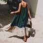 Hit Colors Summer Dress Women Tunic Hit Colors Spaghetti Strap Long Sexy Dresses Clothes Fashion Ves