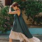 Hit Colors Summer Dress Women Tunic Hit Colors Spaghetti Strap Long Sexy Dresses Clothes Fashion Ves