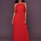 Plain  Cross Back Women\'s Maxi Dress