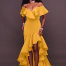 Asym Slash Neck Women\'s Maxi Dress