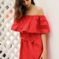 Ruffles off shoulder summer dress Women streetwear sleeveless short dress White sexy vestidos tube b