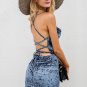 Strap backless velvet mini dress women Sexy lace up skinny bodycon dress female christmas Slim autum