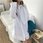 Solid Color Girls Shirts Long Sleeve Fashion Cotton Women Blouse Casual Wild Loose Shirt Women Tops