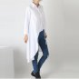 Ladies White Shirt Korean Personality Tempeentram Do Not Rule Long Shirt