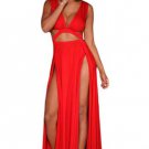 Red Jersey Craving Maxi Dress