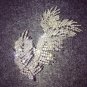 Women Tiara Crystal Feather Barrettes Bridal Hair Accessories Wedding Vintage Hair Jewelry