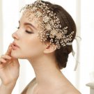 Wedding Romantic Bohemian Metal Flower With Crystal Rhinestone Pearl Headband Hair Accessories Hair 