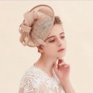 Hot bride jewelry retro hat Linen gauze Continental England cap