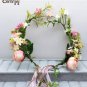 Bride flower wreath headdress ornaments Kids party floral garlands bride headdress flower hair band