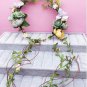 Bride flower wreath headdress ornaments Kids party floral garlands bride headdress flower hair band