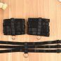 Black O-ring Polyester Harness Necklace Harness Bracelet Set Erotic Body Harness Elastic Foot Harnes