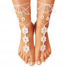 Women Girls Anklet Crochet Ankle Bracelet Sandals Anklet Foot Chain Ladies Gift 11#