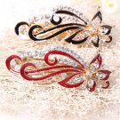 Fahsion Girls Barrettes Shinning Crystal Rhinestones Hairpin Vintage Flowers Women Hair Clip Jewelry