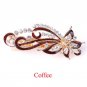 Fahsion Girls Barrettes Shinning Crystal Rhinestones Hairpin Vintage Flowers Women Hair Clip Jewelry