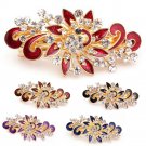 1PC Fashion Women Girl Cute Princess Colorful Shinning Crystal Rhinestones Peacock Party Wedding Hai