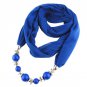 Fashion Ethnic Polyester Solid Collar Tassel Gorgeous beads pendants jewelry Necklace Jewelry Ring S