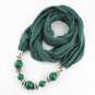 Fashion Ethnic Polyester Solid Collar Tassel Gorgeous beads pendants jewelry Necklace Jewelry Ring S