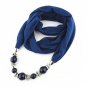 Fashion Ethnic Polyester Solid Collar Tassel Gorgeous beads pendants jewelry Necklace Jewelry Ring S