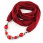 Fashion Ethnic Polyester Solid Collar Tassel Gorgeous beads pendants jewelry Necklace Jewelry Ring S