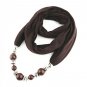Fashion Ethnic Polyester Solid Collar Tassel Gorgeous beads pendants jewelry Necklace Jewelry Ring S