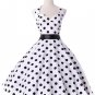 Women Dress Robe Pin Up Rockabilly Vestidos Summer Dresses Plus Size Sexy Halter Audrey Hepburn Cock