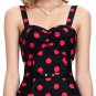 Women Summer Dresses Robe Sexy Sleeveless Spaghetti Cocktail Party Club Dress Polka Dots Vestidos Vi