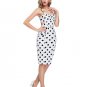 Women Summer Dresses Robe Sexy Sleeveless Spaghetti Cocktail Party Club Dress Polka Dots Vestidos Vi