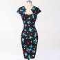 Women Dress Summer Polka Dot Vintage 50s Dresses Robe Rockabilly Clothing Vestidos Bodycon Pencil Wi
