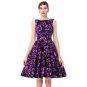 Women Dress Black Red Summer Audrey Hepburn 50s 60s Vintage Dresses Vestidos Big Size Rockabilly Par