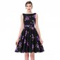 Women Dress Black Red Summer Audrey Hepburn 50s 60s Vintage Dresses Vestidos Big Size Rockabilly Par