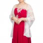 Women Lace Cape Scarf Ultra Long Bohemia Flower White Scarves Shawls For Wedding Party