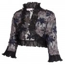 Sexy Black Boleros Women Jacket Elegant Lady Shrug Sexy 3/4 Sleeve Wedding Evening Prom Cropped Shru