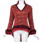 Retro Vintage Victorian Brocade Corset Women Outerwear Coat Black Jacket Lace Embellished Dovetail J