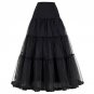 Tulle Skirts Womens Pleated Long Skirt Faldas Black Bridal Wedding Petticoat Midi 2017 Tutu Skirt Sa