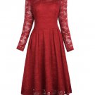 Women Vintage Summer Lace Robe Femme ete Rockabilly Swing Dress 2017 Off Shoulder Sexy Evening Party