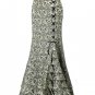 Vintage Skirts Womens Retro Gothic Saia Jacquard Sexy Fishtail Slim OL Corset Style Lace Up Women Lo