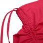 Retro Vintage Gothic Women Skirt Cotton Asymmetrical design Female Red Ruffles Long Skirts for Weddi