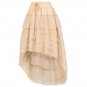 Multilayer Lace Victorian Maxi Skirts Womens saia Costumes Gothic Steampunk Clothing Sexy Ruffle Chi