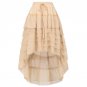 Multilayer Lace Victorian Maxi Skirts Womens saia Costumes Gothic Steampunk Clothing Sexy Ruffle Chi