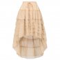 Multilayer Lace Victorian Maxi Skirts Womens saia Costumes Gothic Steampunk Clothing Sexy Ruffle Chi