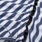 Sexy Women Long Gothic Punk Skirt Striped Medieval Party Ball Gown Costume Clothes 2017 Vintage Ruff