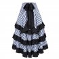 Sexy Women Long Gothic Punk Skirt Striped Medieval Party Ball Gown Costume Clothes 2017 Vintage Ruff
