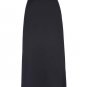 Black Womens Long Skirt Comfortable Satin Waist Slip Half Slip Undergarment Plus Size Sexy Bodycon O