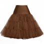 Skirts Womens Retro Vintage Petticoat Underskirt Crinoline fluffy Pettiskirt High Waist Pleated Wome